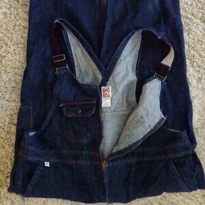 Big Bill Men's Bib Overalls Blue Denim Size 56X50-REG Workwear Carpenter Unlined